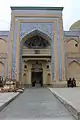 Portail de la médersa Islam Khodja à Khiva.