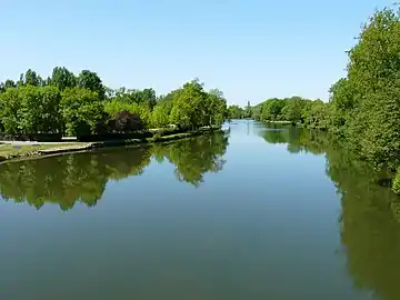 L'Isle au pont de la RD 708.