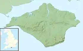 (Voir situation sur carte : île de Wight)