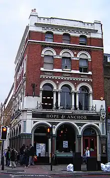 le pub Hope and Anchor à Londres