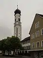 L'ancienne halle aux draps avec tour (der Blaserturm).