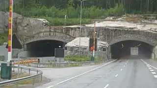 Le tunnel d'Isokylä à Salo.