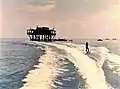 Ski nautique près de l'Île de la Rose (1968).