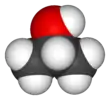 Représentation 3D de l'isopropanol