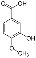 Structure de l'acide isovanillique