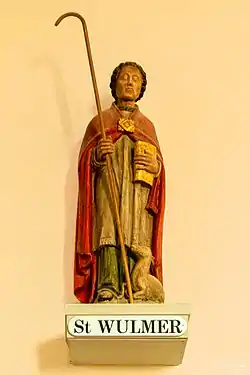 Statue de Saint Wulmer.
