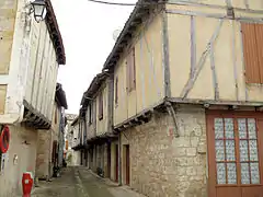 Maisons à pans de bois, rue de l'Oustal.