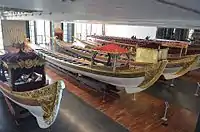 Caïques ottomans au Musée naval d'Istanbul