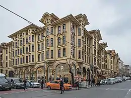 Appartements Tayyare à Laleli, Istanbul, par Mimar Kemaleddin (en) (1919-1922)