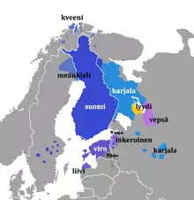 Description de l'image Itämerensuomalaiset tarkemmin.png.