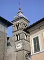 Formello, place San Lorenzo, clocher de l'église San Lorenzo.