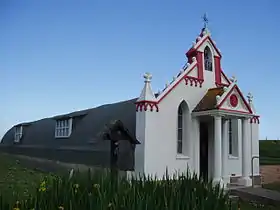 La Chapelle Italienne, construite par des prisonniers italiens sur Lamb Holm, Orcades.