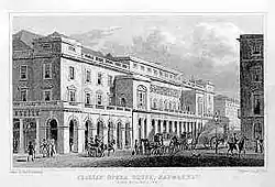 Italian Opera House, Haymarket, à la fin des années 1820