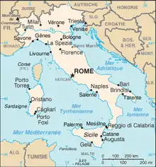 Description de l'image Italie-carte.png.