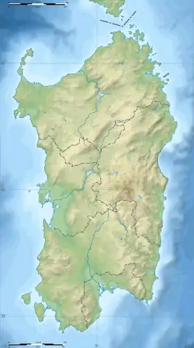 Voir sur la carte topographique de Sardaigne