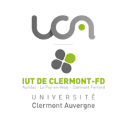 Logo de l'Institut universitaire de technologie de Clermont-Ferrand.