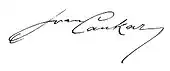 signature d'Ivan Cankar
