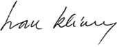 signature d'Ivan Klíma