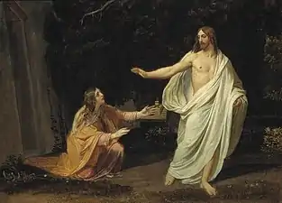 Apparition du Christ à Marie Madeleine après la résurrection (esquisse, 1834, Galerie Tretiakov)