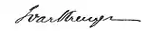 signature d'Ivar Kreuger
