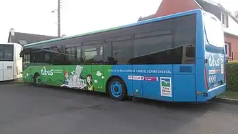 Un Iveco Bus Crossway LE avec la seconde découpe.