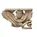 Sphinx aux ailes déployées. Arslan Tash, musée du Louvre.