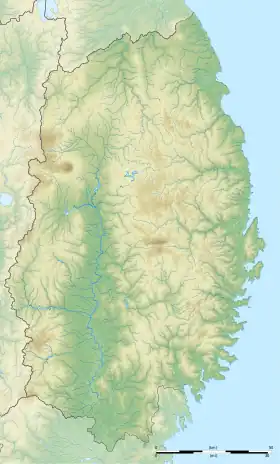 Voir sur la carte topographique de la préfecture d'Iwate