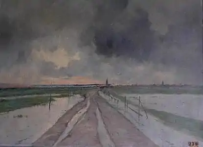 Le Chemin inondé à Berck (1912), musée des Beaux-Arts de Rouen.