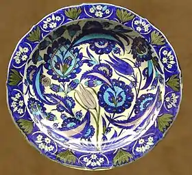 Plat d'Iznik, british Museum, Londres.