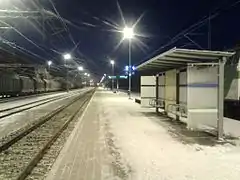 Quai de la gare de Jämsä.