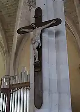 Jésus sur la croix.