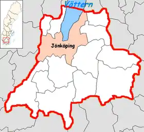 Localisation de Jönkoping