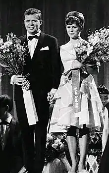 Grethe et Jørgen Ingmann, gagnants du Concours en 1963 pour le Danemark.