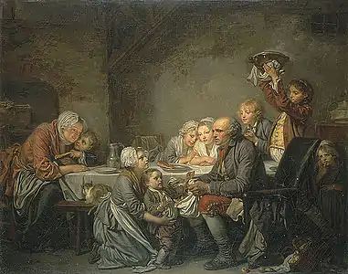 Le Gâteau des Rois (1774), Montpellier, musée Fabre.