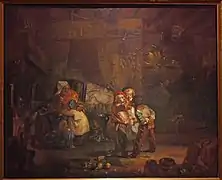 Intérieur rustique par Jean-François Millet.