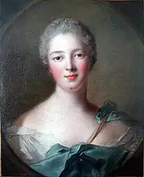 Jean-Marc Nattier, Madame de Pompadour en Diane  (1748).