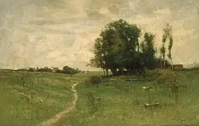 The Path of the Village, 1882, Smithsonian American Art Museum