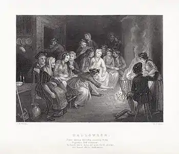 Halloween, par Edward Scriven d'après John Masey Wright (en) (c. 1841)