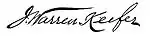 Signature de Joseph Warren Keifer