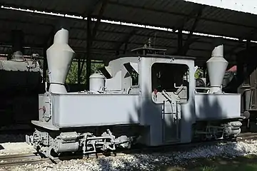 La locomotive Péchot préservée à Pozega.