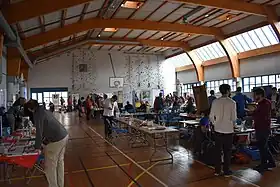 Vue d’ensemble du village associatif aux JDLL 2019