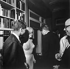 Robert Kennedy, Marilyn Monroe et John Fitzgerald Kennedy, 1962