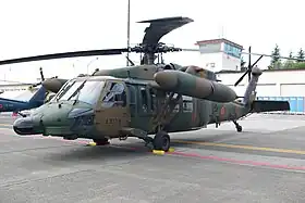 Le UH-60JA impliqué dans l'accident en 2009.