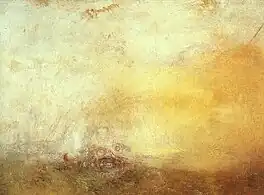 Lever de soleil avec monstres marins, vers 1845.