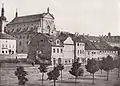 Église Saint-Ignace de Prague en 1858, par Jan Maloch