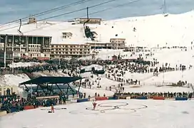 Parachutistes aux Jeux olympiques d'hiver de 1968.