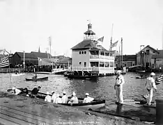 Le clubhouse de Newport en 1890.