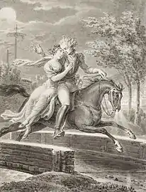 Leonore, gravure de Johann David Schubert, v. 1800.