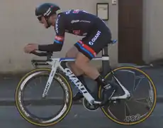 John Degenkolb sur un vélo de contre-la-montre Giant Trinity Advanced SL lors de Paris-Nice.