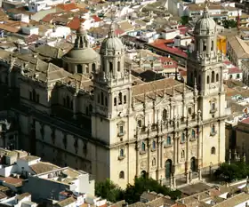 Vue de la cathédrale de Jaén.